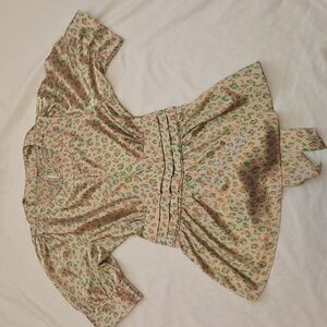 Vertigo Paris Women’s Print Blouse Button Detail Size XS